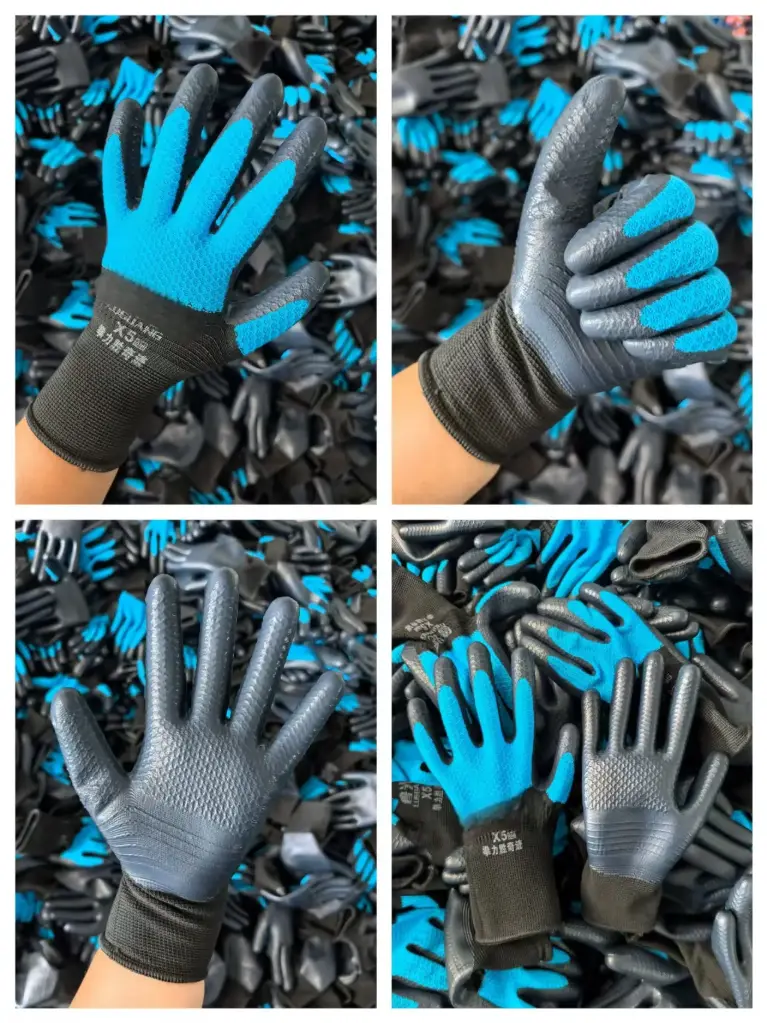 Textured waterproof latex gloves X5(10 pairs)  